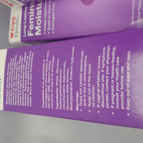 Feminine vaginal moisturizer CVS long lasting Big Lot 32 applications 2024 - Picture 5 of 7